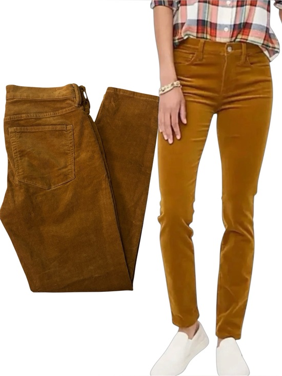 J. Crew Pants - J.Crew 9” High-rise Skinny Golden Brandy Corduroy pants for Women Size 27